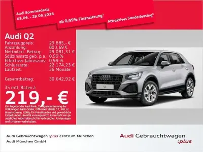 Gebraucht Audi Q2 Advanced Plus 150 PS (110 kW) 2025 Florettsilber metallic SUV
