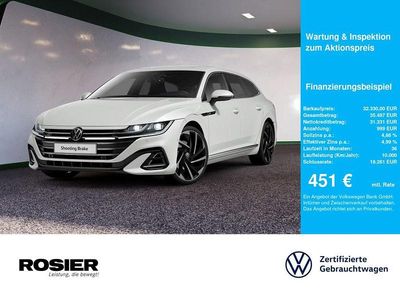 Weiss / oryxweiss perlmutteffekt Gebraucht 2021 VW Arteon R-line Kombi | 32.330 € (Fairer Preis)