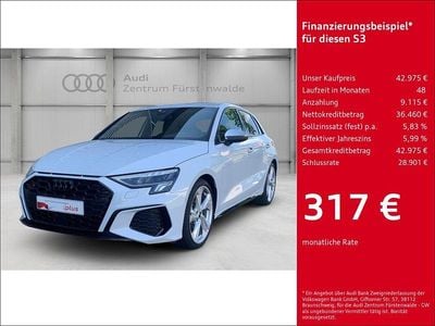 Weiss Gebraucht 2024 Audi S3 Ambiente Limousine | 42.975 € (Fairer Preis)