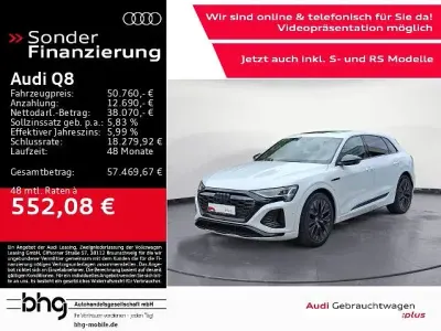 Gebraucht Audi Q8 e-tron S-Line 300 kW (408 PS) 2023 Weiß SUV
