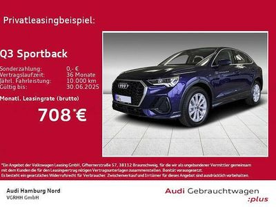 Gebraucht Audi Q3 Sportback Basis 150 PS (110 kW) 2025 Navarrablau metallic SUV