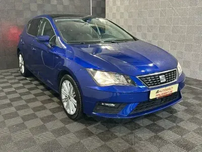 Usata Seat Leon XCELLENCE 150 CV (110 kW) 2019 Blu Berlina