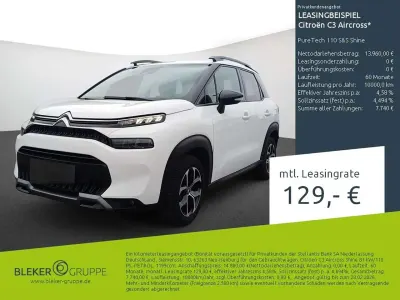 Brugt Citroën C3 Aircross Shine 110 HK (80 kW) 2023 Hvid SUV