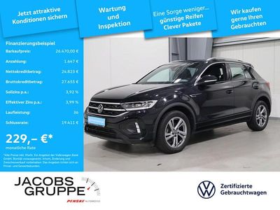Gebraucht VW T-Roc R-line 150 PS (110 kW) 2023 Schwarz SUV
