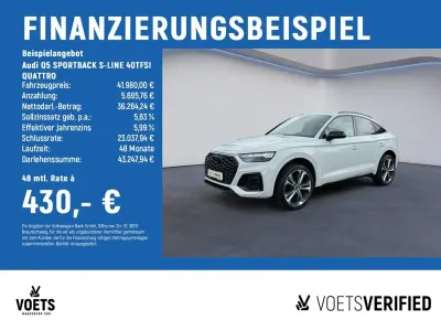 Gebraucht Audi Q5 Sportback S-Line 204 PS (150 kW) 2023 Weiß SUV