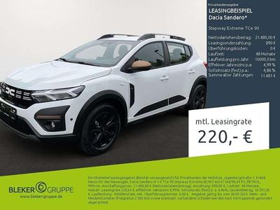 Neu Dacia Sandero Extreme 91 PS (66 kW) 2025 Arktisweiß Kleinwagen