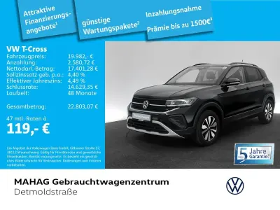 Gebraucht VW T-Cross Goal 95 PS (69 kW) 2025 Schwarz SUV