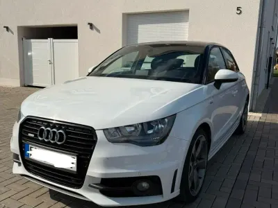 Brugt Audi A1 S-Line 105 HK (77 kW) 2014 Hvid Hatchback