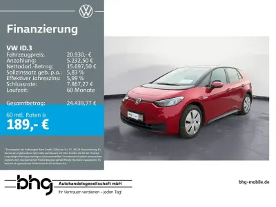 Usata VW ID.3 Pure 110 kW (150 CV) 2022 Rosso Utilitaria