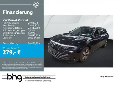 Gebraucht VW Passat Business 150 PS (110 kW) 2025 Schwarz Kombi