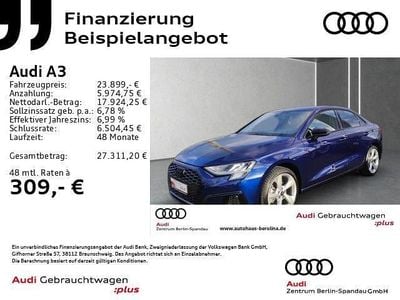 Gebraucht Audi A3 Sport 150 PS (110 kW) 2023 Blau Limousine
