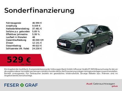 Distriktgrün metallic Gebraucht 2024 Audi S3 Ambiente Limousine | 46.990 € (Fairer Preis)