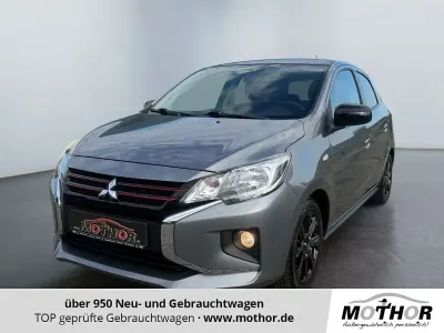 Gebraucht Mitsubishi Space Star Spirit+ 80 PS (58 kW) 2021 Platinumgrau / magicschwarz Kleinwagen