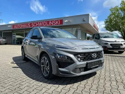 Gebraucht Hyundai Kona N Line 199 PS (146 kW) 2021 Grau metallic (metallic) SUV