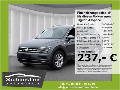 Gebraucht VW Tiguan Allspace Highline 200 PS (147 kW) 2021 Grau SUV