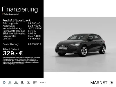 Gebraucht Audi A3 Basis 150 PS (110 kW) 2024 Brillantschwarz Limousine