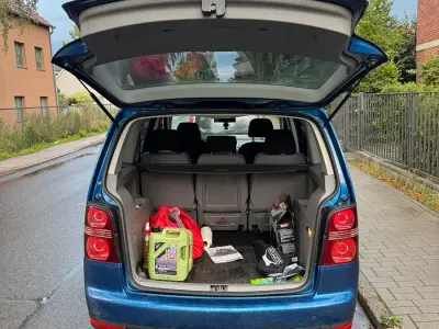 Gebraucht VW Touran 140 PS (102 kW) 2007 Blau Van / Kleinbus