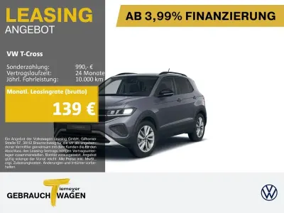 Gebraucht VW T-Cross Goal 95 PS (69 kW) 2025 Grau SUV