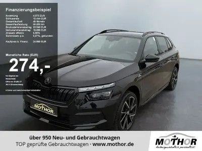 Gebraucht Skoda Kamiq Monte Carlo 95 PS (69 kW) 2023 Schwarz SUV