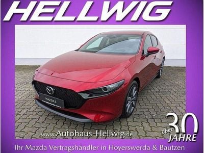 Neu Mazda 3 Exclusive 140 PS (102 kW) 2025 Soul red crystal metallic Limousine