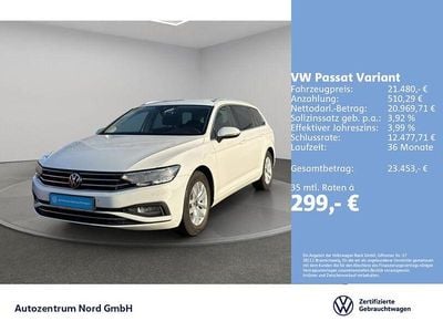 Pure white Gebraucht 2021 VW Passat Business Kombi | 21.480 € (Guter Preis)