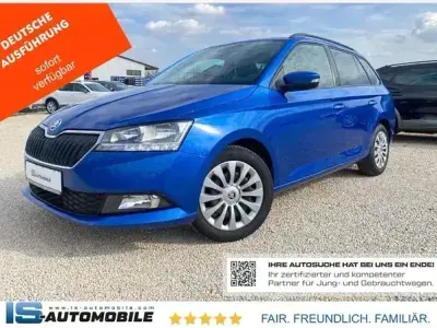 Gebraucht Skoda Fabia Ambition 95 PS (69 kW) 2022 Modra race/race blue Kleinwagen