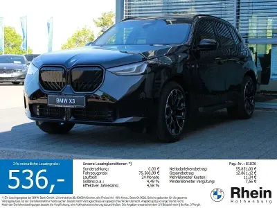 Neu BMW X3 M Sport 255 PS (187 kW) 2026 Saphirschwarz metallic SUV