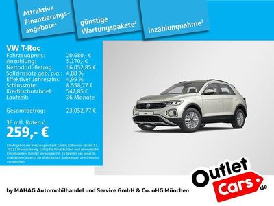 Grau Gebraucht 2023 VW T-Roc Life SUV | 20.680 € (Fairer Preis)