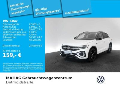 Gebraucht VW T-Roc R-line 110 PS (80 kW) 2023 Pure white/schwarz SUV