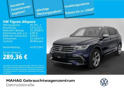 Brugt VW Tiguan Allspace R-line 190 HK (139 kW) 2023 Blå SUV