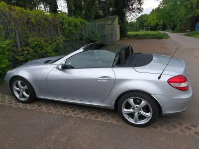 Gebraucht Mercedes SLK200 163 PS (119 kW) 2005 Silber Cabrio