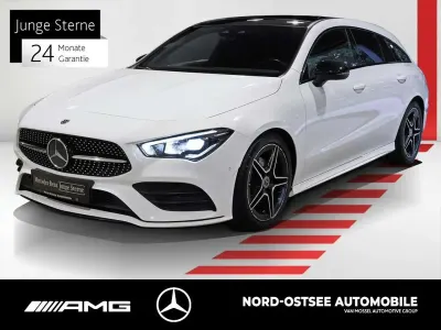 Gebraucht Mercedes CLA180 Shooting Brake AMG 116 PS (85 kW) 2021 Unilack polarweiß Kombi