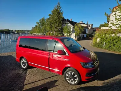 Brugt VW T6 Generation Six 150 HK (110 kW) 2018 Rød Van