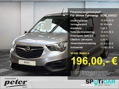 Gebraucht Opel Combo Edition 102 PS (75 kW) 2023 Kontrast grau Van / Kleinbus