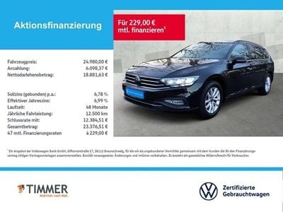 Gebraucht VW Passat Business 150 PS (110 kW) 2022 Schwarz Limousine