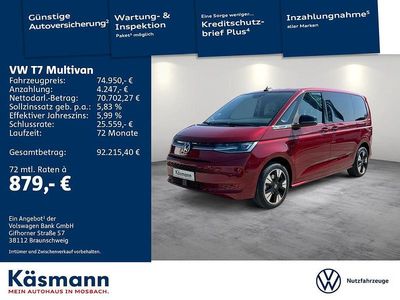 Gebraucht VW Multivan Goal 177 PS (130 kW) 2025 Rot Van