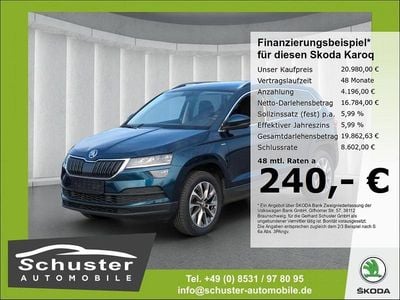 Blau Gebraucht 2022 Skoda Karoq Clever SUV | 20.980 € (Superpreis)
