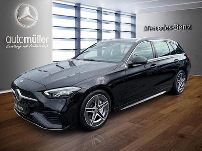 Schwarz Gebraucht 2024 Mercedes C220 AMG Limousine | 37.680 € (Guter Preis)