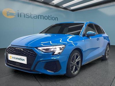 Blau Gebraucht 2023 Audi A3 Sportback Kleinwagen | 29.749 € (Etwas zu teuer)