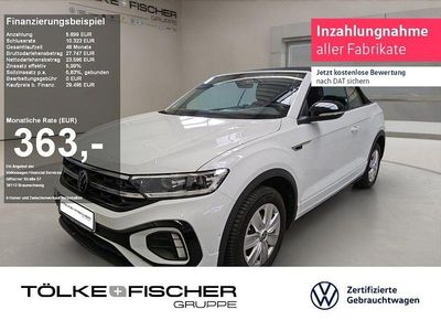 Second-hand VW T-Roc Cabriolet R-line 150 CP (110 kW) 2023 Alb Cabrio