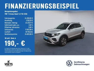 Gebraucht VW T-Cross Goal 116 PS (85 kW) 2025 Silber SUV