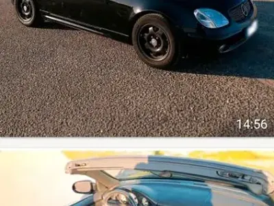 Gebraucht Mercedes SLK200 163 PS (119 kW) 2002 Schwarz Cabrio