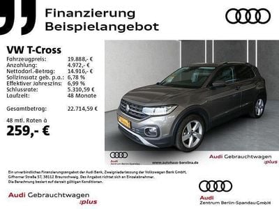 Gebraucht VW T-Cross Style 110 PS (80 kW) 2021 Grau SUV