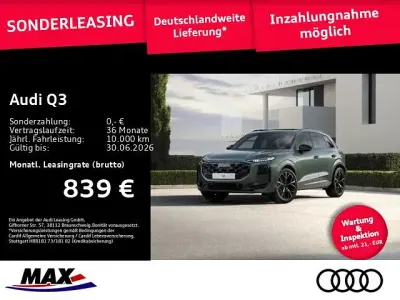 Neu Audi Q3 S-Line 272 PS (200 kW) 2026 Salbeigrün metallic SUV