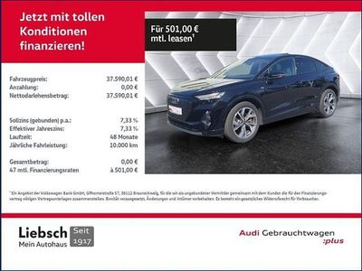 Mythosschwarz metallic Gebraucht 2022 Audi Q4 Sportback e-tron Ambiente SUV | 35.980 € (Fairer Preis)