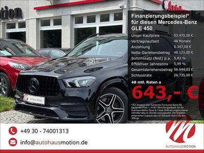 Gebraucht Mercedes GLE450 AMG AMG line 367 PS (269 kW) 2019 Ung. schwarz  unilack SUV