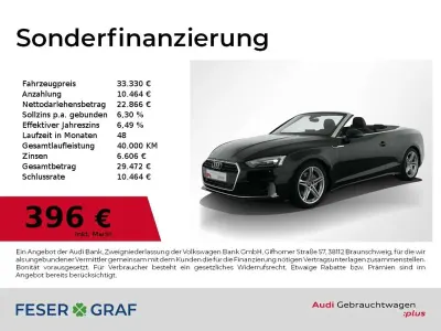 Gebraucht Audi A5 Cabriolet Sport 204 PS (150 kW) 2022 Mythosschwarz metallic Cabrio
