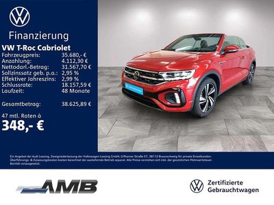 Gebraucht VW T-Roc Cabriolet R-line 150 PS (110 kW) 2025 Rot Cabrio