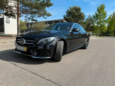 Brugt Mercedes C400 AMG line 333 HK (244 kW) 2017 Sort Sedan