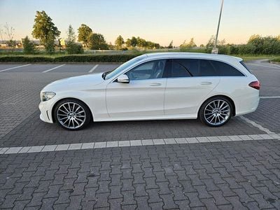 Gebraucht Mercedes C220 AMG line 194 PS (142 kW) 2019 Weiß Kombi